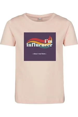 Mister Tee Unisex Kinder MTK137-Kids I´m Influencer Short Sleeve Tee T-Shirt, pink, 158/164