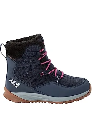 Jack Wolfskin Unisex Kinder Polar Wolf Texapore High K, Dark Blue / Grey, 34 EU