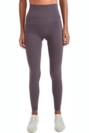 DeFacto High Waist Leggings für Damen - Sport Tights für Damen Sporthose Purple,L