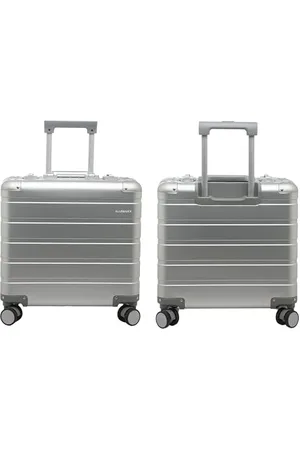 Alumaxx 45192 Businesstrolley Gravity, Reisekoffer mit Overnight Fach, rausnehmbare Fächermappe und TSA Schloss, Aluminium Rollkoffer, Trolleykoffer mit 4 Rollen, Koffer ca. 44 x 42 x 22,5 cm