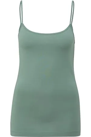 QS by s.Oliver Damen 2144693 Träger Top, Petrol, 38