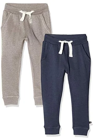Minymo Jungen 2er Pack Sweat Pants/Freizeithose Hose, Mehrfarbig (Ensign Blue/Grau 794), (Herstellergröße:104)