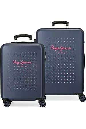 Pepe Jeans Molly Kofferset Mehrfarbig 55/68 cms Hartschalen ABS Kombinationsschloss 104L 4 Doppelräder Handgepäck