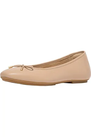 FitFlop Damen Delicato Ballerinas aus weichem Leder mit Schleife Schuh, Beige (Classic Beige), 39 EU