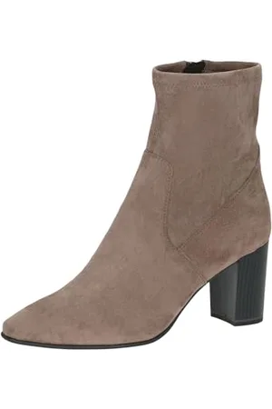 Caprice Damen Stiefeletten mit Absatz Spitz Vegan, Braun , 41 EU