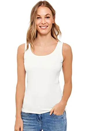 CECIL Damen Style Linda Basic Top Baumwolle, , M