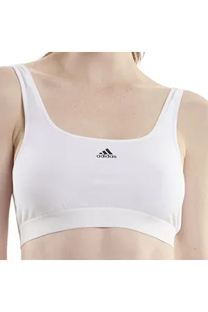 adidas Damen Crop Bra Bustier, Farbe: Schwarz, , XS