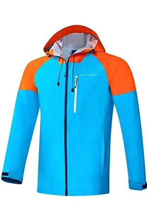 Black Crevice Herren dünne wasserdichte Hardshell Jacke, atmungsaktiv, , L