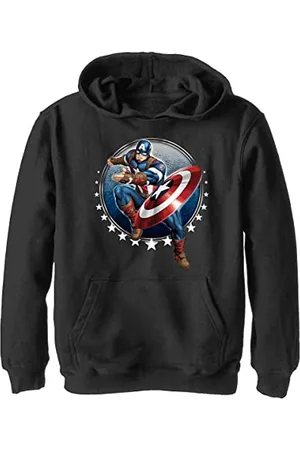 Marvel Jungen Klassisch Captain Toss Hoodie, , M