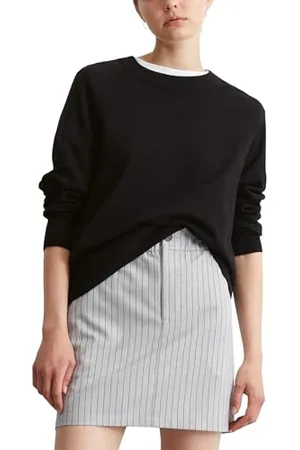 Marc O’ Polo Marc OߴPolo Denim Damen Strickpullover mit Rundhalsausschnitt Regular Fit, (Black), L