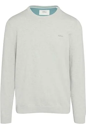 QS by s.Oliver Herren 2156055 Pullover mit Logo-Detail, ,S