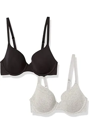 Amazon Damen Bequemer T-Shirt-BH Mit Bügel, 2er-Pack, , 90A