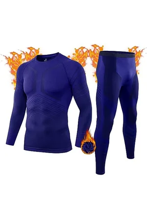 MEETWEE Thermounterwäsche Herren Atmungsaktiv Männer Thermo Funktionswäsche Winter Skiunterwäsche Unterwäsche Thermounterhemd Thermounterhose Base Layer Ski Winter Sport