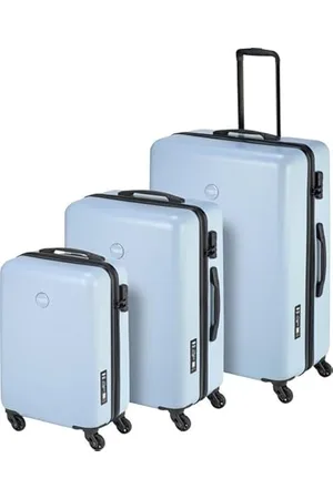 Princess Traveller Koffer Set - PT01 - Reiskoffer mit 4 Rollen - hellblau - Dreiteilige Kofferset - Koffer & trolleys - hartschalenkoffer