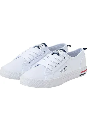Pepe Jeans Brady Basic B Sneaker, White (White), 32 EU