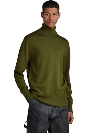 G-Star RAW Herren Premium Core Turtle Knitted Pullover, , XL