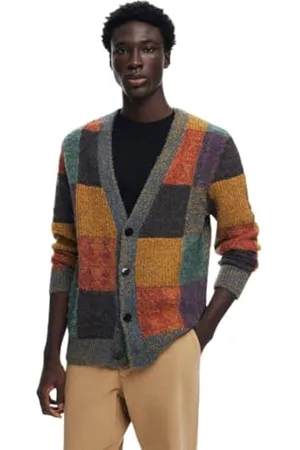 Desigual Herren Man Flat Knit Pullover Long Sleeve Sweatshirt, , L EU