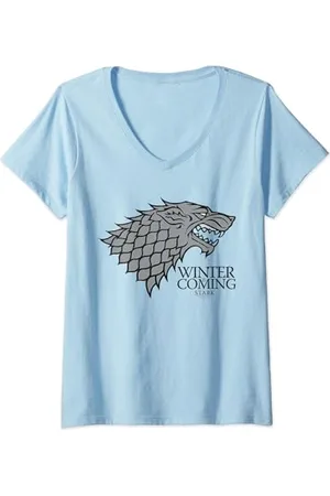 Game of Thrones Winter Is Coming T-Shirt mit V-Ausschnitt