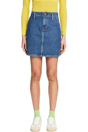 ESPRIT Damen 024ee1d321 Rock, 902/Blue Medium Wa, 25