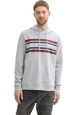 TOM TAILOR Herren Hoodie mit Logo-Print, , XXL