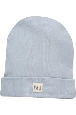 Pinókio Mütze Hello, 100% Baumwolle, Blau, Jungen, Gr 34-47(44)