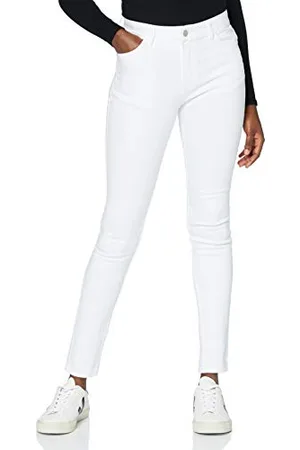 MERAKI Damen Skinny Jeans mit Mittlerem Bund, , 26W / 32L