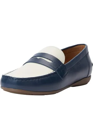 Geox D ANNYTAH MOC A Moccasin, Navy/LT Sand, 36 EU
