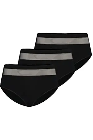 Teyli Damen Slip Taillenslip Baumwolle Hohe Taille 3er Pack XL