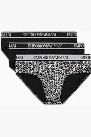 Emporio Armani Herren Stretch Cotton Core Logoband 3-Pack Brief, , XXL (3er Pack)