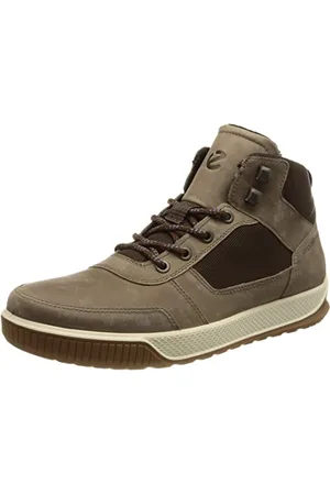 Ecco Herren Byway TRED Mid-Cut Boot, Taupe/Coffee, 43 EU