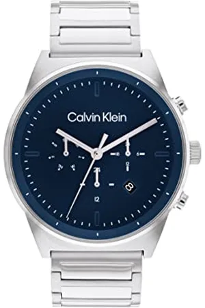 Calvin Klein Multi Zifferblatt Quarz Uhr für Herren Kollektion CK Impressive mit Edelstahl- oder Lederarmband