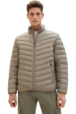 TOM TAILOR Herren Lightweight Steppjacke mit Stehkragen, , S