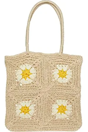 Pieces® Damen Pckilona Straw Shopper Sww Tasche, , Einheitsgröße EU