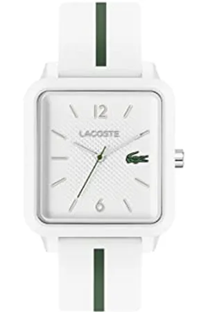 Lacoste Analog Quarzuhr für Herren Kollektion .12.12 Studio mit Weisses Silikonarmband - 2011251