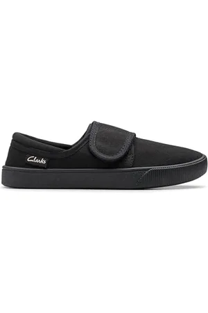 Clarks Hopper Run Kid, Unisex-Kinder, Schwarz