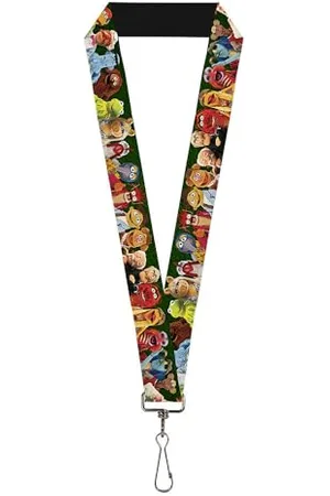 Buckle Buckle Down Unisex-Erwachsene Lanyard-1.0-Muppets 20-Character Group Pose Greens Schlüsselanhänger, , Einheitsgröße