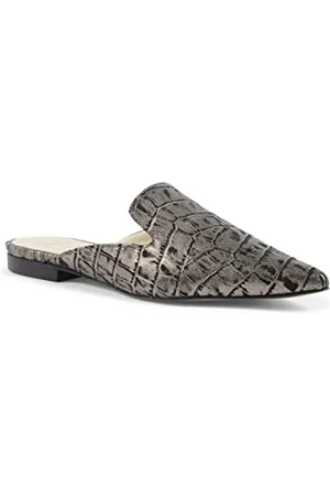 19V69 Italia Damen Sabot Damita Cocco Gewehr Hausschuh, Silber/schwarz, 37 EU