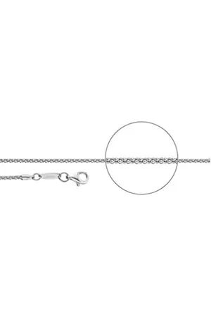 Der Kettenmacher Damen Halskette Koreanerkette Diamantiert aus Sterlingsilber in der Farbe , Länge: 60cm, C2-60S