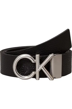 Calvin Klein ADJ CK METAL BOMBE 35MM Verstellbarer Gürtel Herren, Schwarz (Ck Black), 105