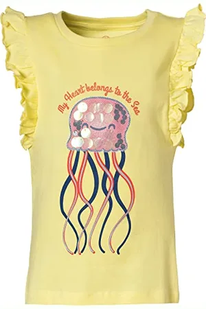 Lemon Beret Jungen Small Girls Singlet ärmelloses Oberteil, Gelb (Yellow Pear), 104/110 cm