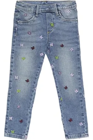 QS by s.Oliver Jeans Treggings/Skinny Fit/Mid Rise/Skinny Leg/mit Stickerei 98/REG