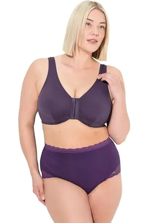 Ulla Popken Damen große Größen Übergrößen Plus Size Bustier, Vorderverschluss, C/D Cup, E/F Cup