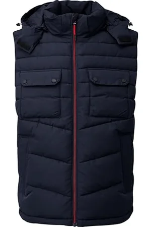 QS by s.Oliver Herren 2156315 Steppweste mit Abnehmbarer Kapuze, , XXXXL