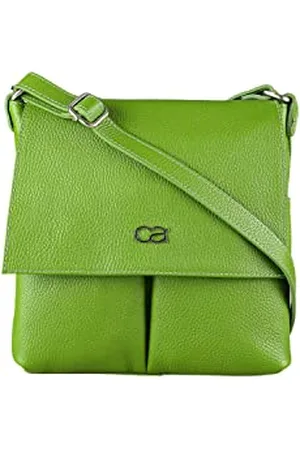 Alessandro Umhängetasche München Echtes Leder mit vielen Fächern 24cm x 24cm x 4cm