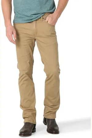 Wrangler Herren Slim Fit Straight Leg Jeans, Eichel, 34W / 30L