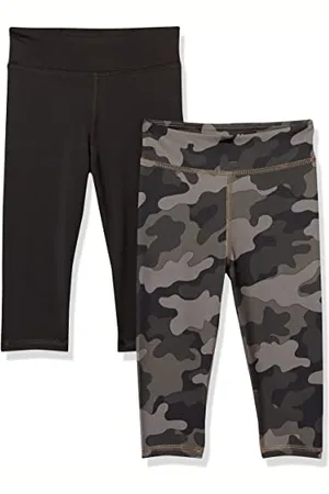 Amazon Mädchen Active-Capri-Leggings, 2er-Pack, , 11-12 Jahre