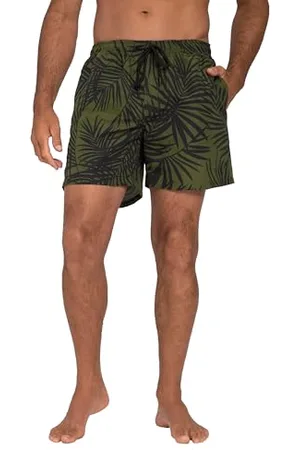 JP 1880 Herren Jay-PI Badeshorts, Beachwear, Elastikbund, Allover Print Badehose, , 5XL Größen