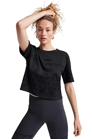 Desigual Womens TS_Padel T-Shirt, Black, M