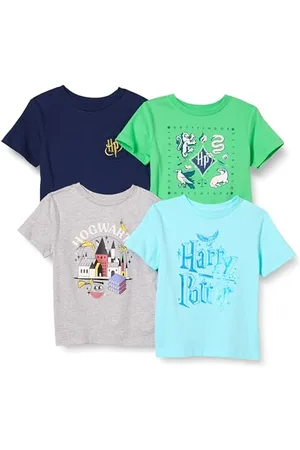 Amazon Harry Potter Jungen Kurzärmelige T-Shirts, 4er-Pack, , 6-7 Jahre