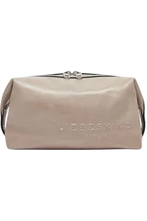 liebeskind Berlin ELVIRA PAPER TOUCH CRINKLE Pouchette Beauty Pouch Accessories M, jade (HxBxT 13cm x23.5cm x14cm)